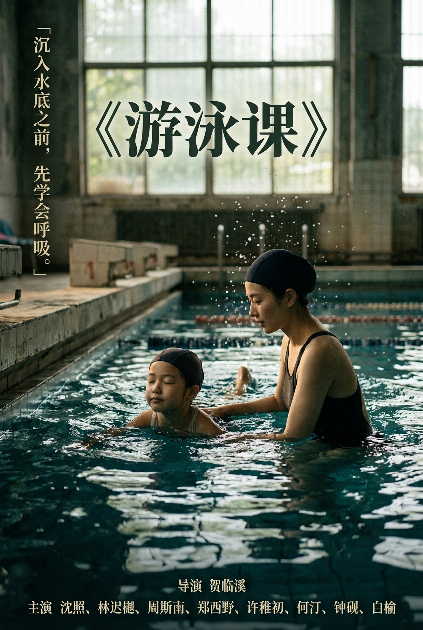 《游泳课》海报